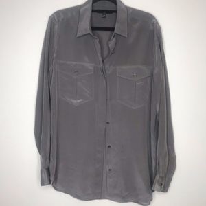 Banana Republic 100% Silk Button down shirt |  M